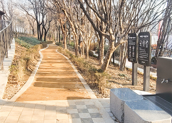 송정제방 황톳길