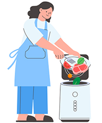 음식물감량기 일러스트