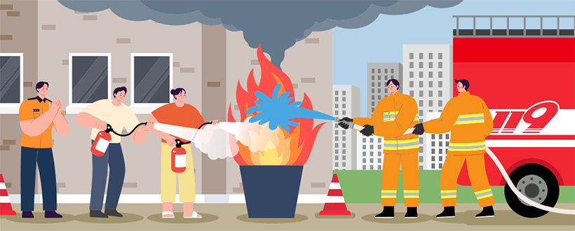 재난대응 안전한국훈련 일러스트