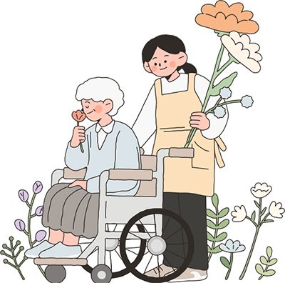 의료 돌봄 일러스트