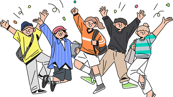 청년응원 일러스트