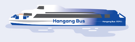 한강버스 일러스트