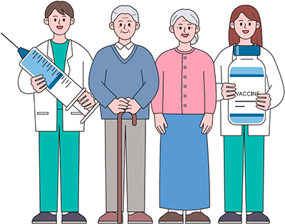 예방접종 일러스트