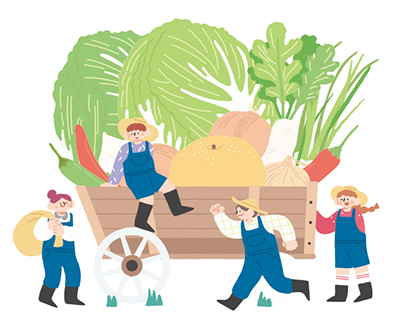 김장대축제 일러스트