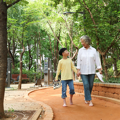 무학봉근린공원 황톳길