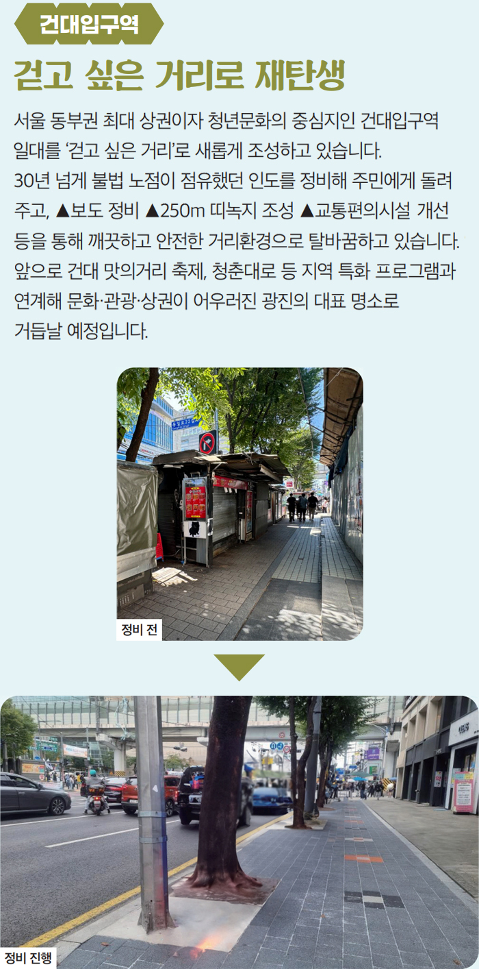 [건대입구역] 걷고 싶은 거리로 재탄생