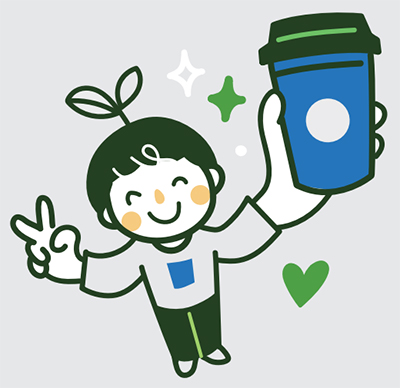 텀블러 사용 일러스트