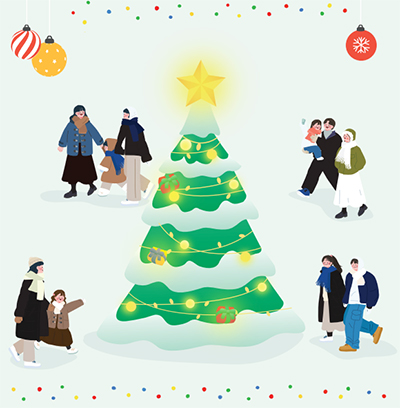 크리스마스 트리 일러스트