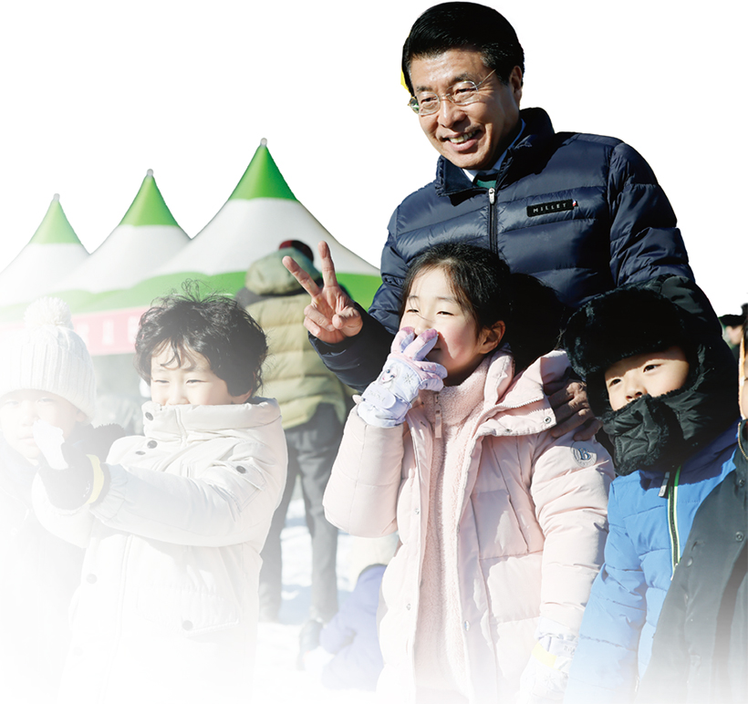 어린이들과 서강석 송파구청장