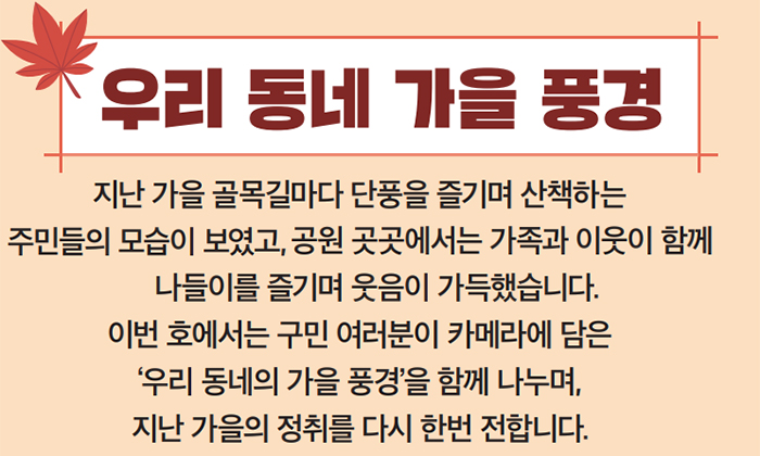 우리 동네 가을 풍경