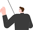 지휘자 일러스트