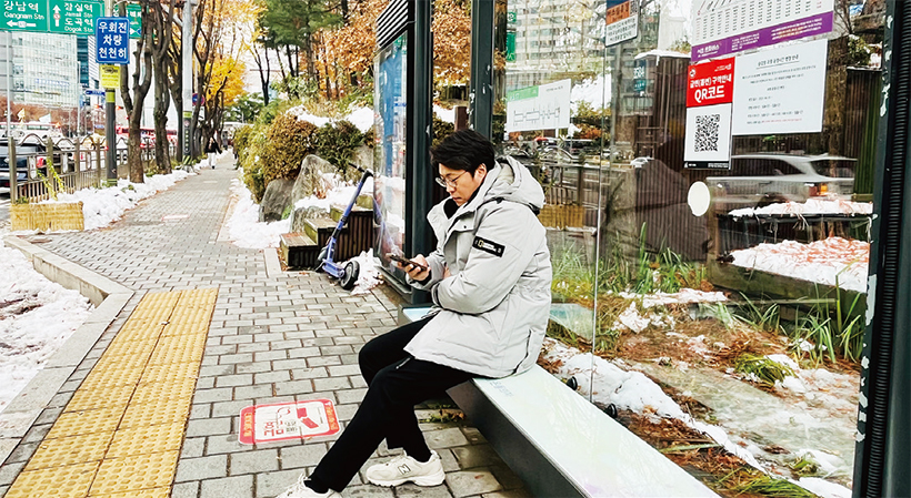 버스정류장 한파저감시설