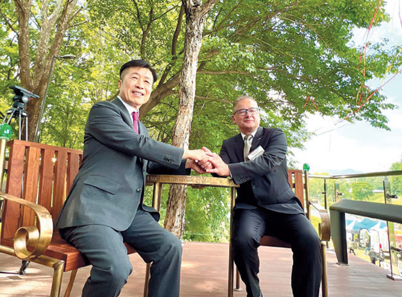 양재천 하벨 벤치 조성