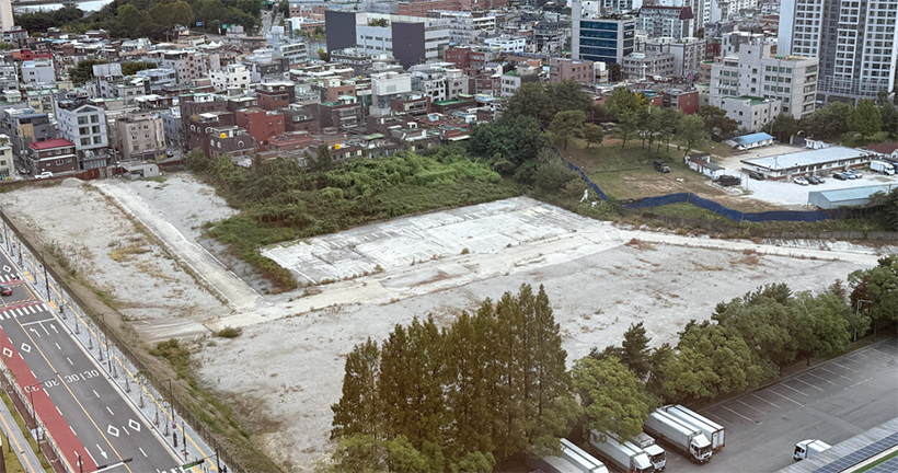 임시주차장 예정 부지