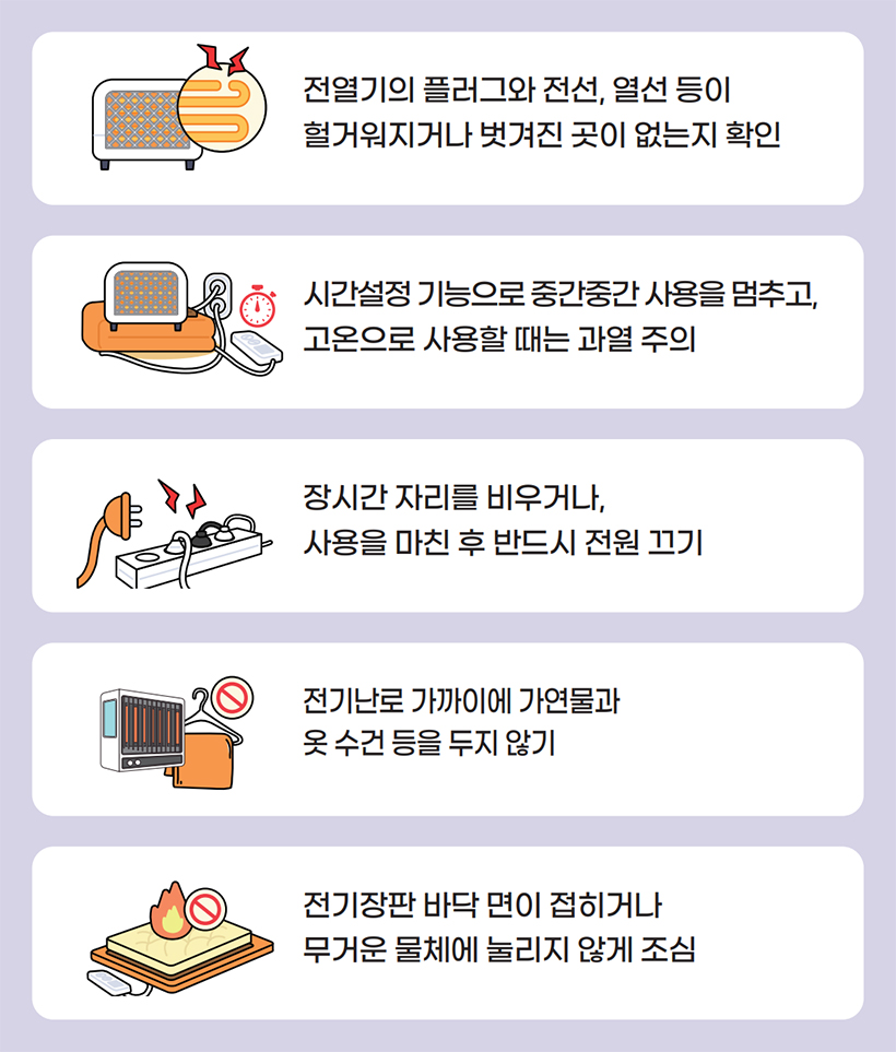 전열기 화재 예방