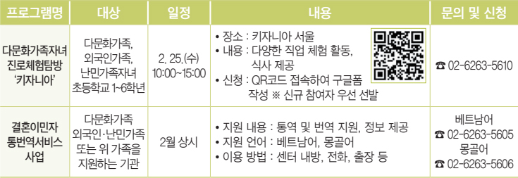 프로그램 안내 - 키자니아 신청 QR