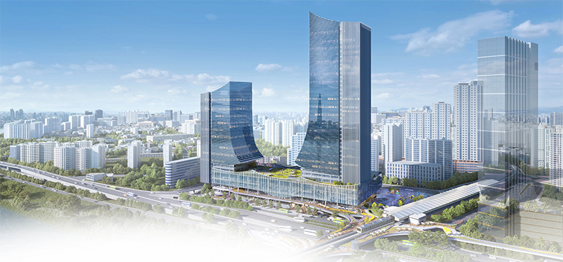 동서울터미널 현대화 사업 조감도