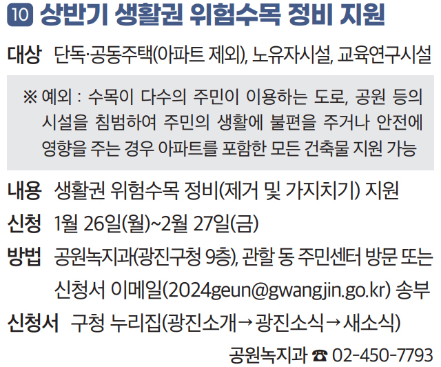 10 상반기 생활권 위험수목 정비 지원