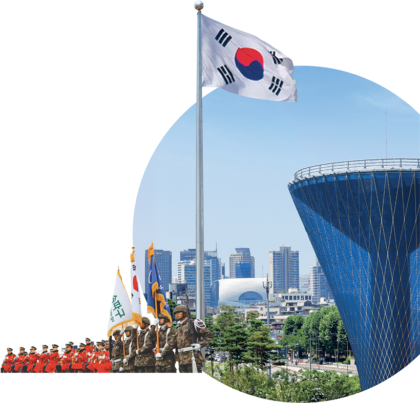 초대형 태극기 게양식