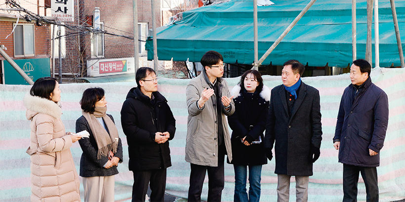 신당8구역 재개발 공사현장 방문