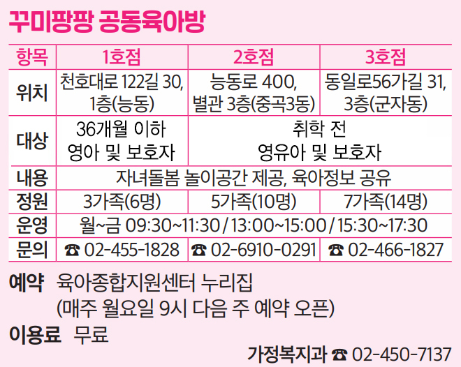 꾸미팡팡 공동육아방