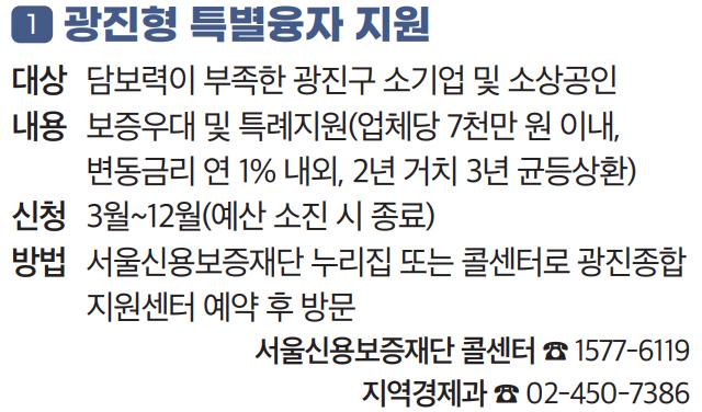 1 광진형 특별융자 지원