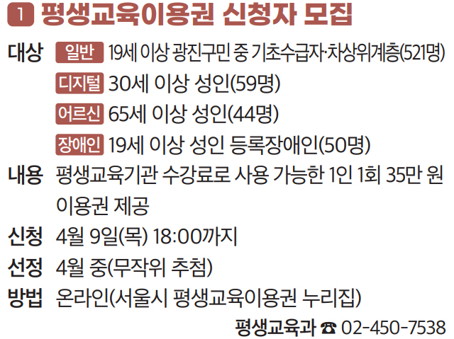 1 평생교육이용권 신청자 모집