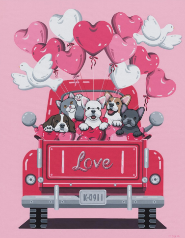 공존의 색채: 나란히 걷는 봄 포스터