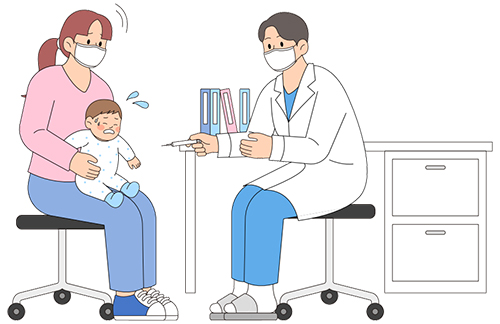 예방접종 일러스트