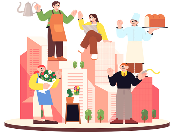 광진형 특별융자 일러스트