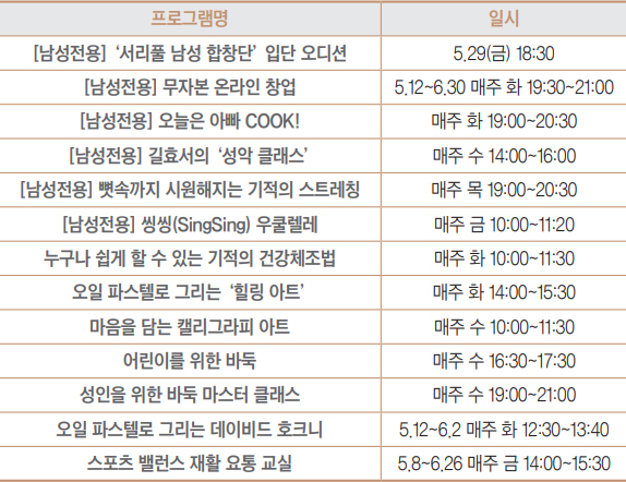 프로그램 안내