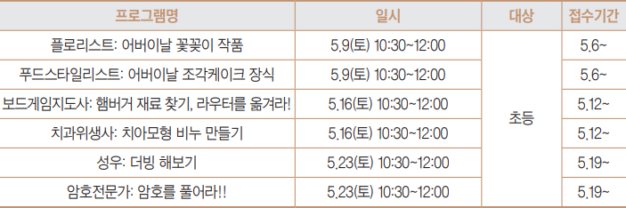 프로그램 안내