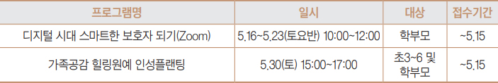 프로그램 안내