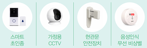 스마트 초인종 / 가정용 CCTV / 현관문 안전장치 / 음성인식 무선 비상벨