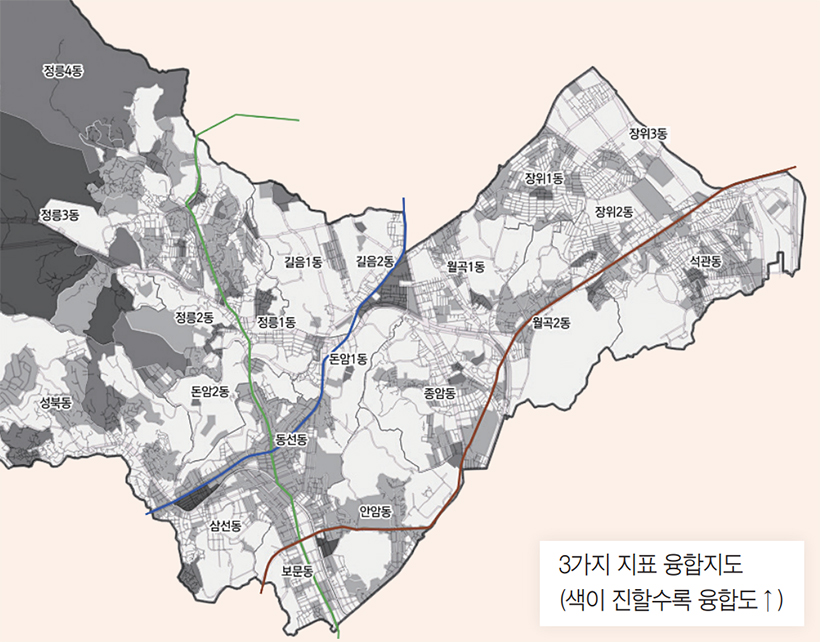 지역별 무더위 취약계층 분포 지도