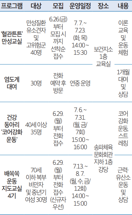 프로그램 안내