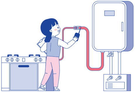 가스시설 일러스트