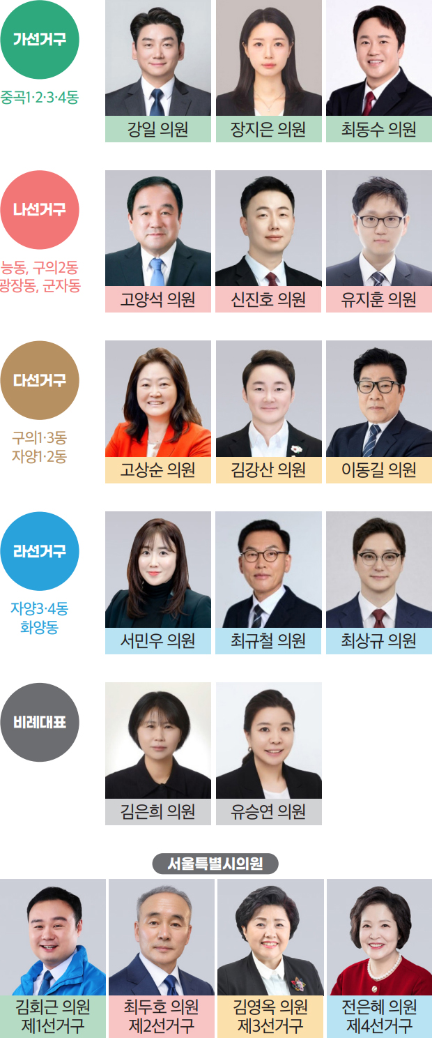 우리지역 구의원, 시의원