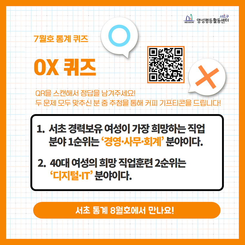 7월호 통계 퀴즈 OX 퀴즈