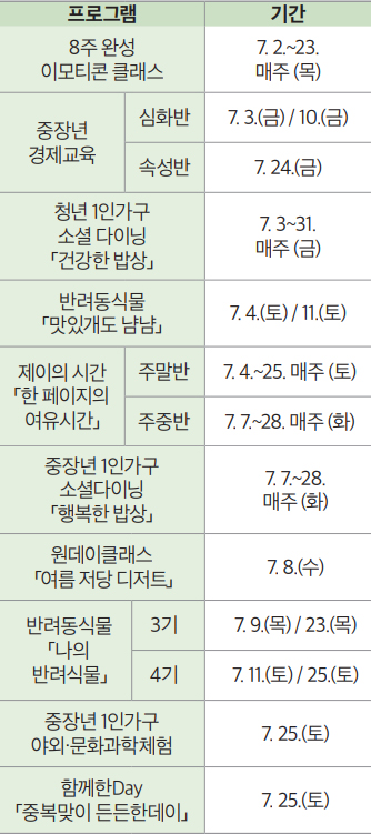 프로그램 안내