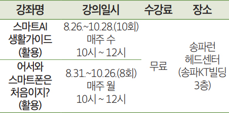 강좌 안내