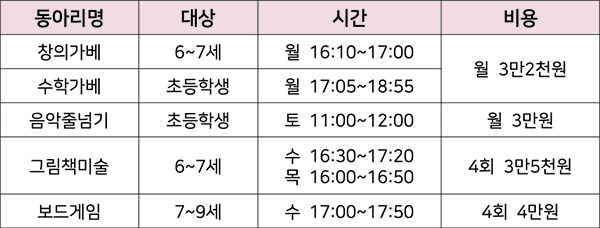 동아리 안내