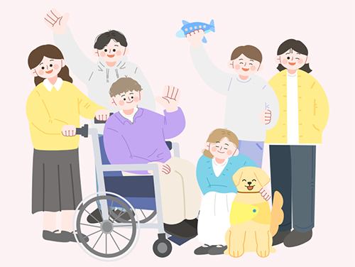 발달장애인 배상책임보험 일러스트