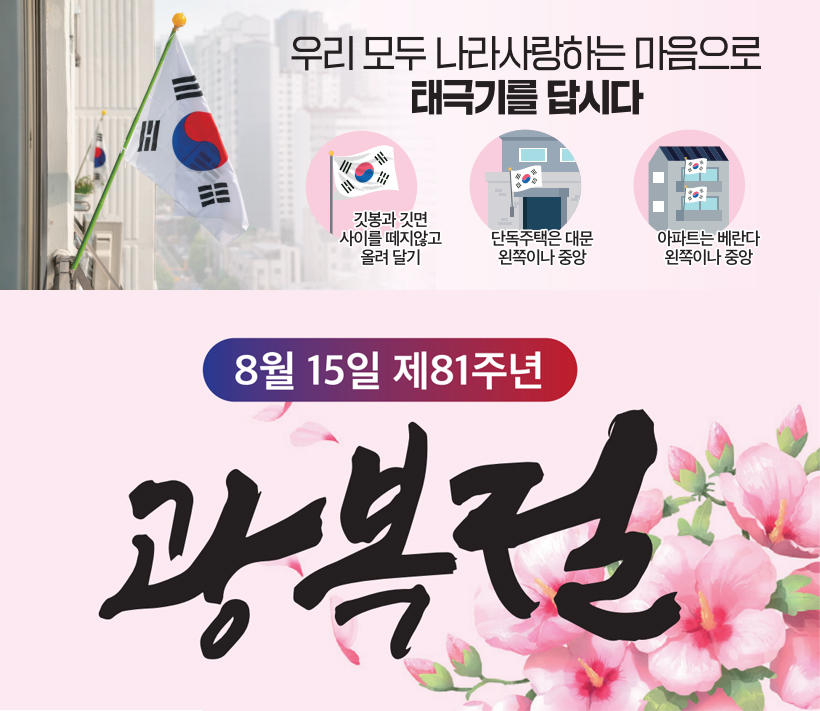 8월 15일 제81주년 광복절
