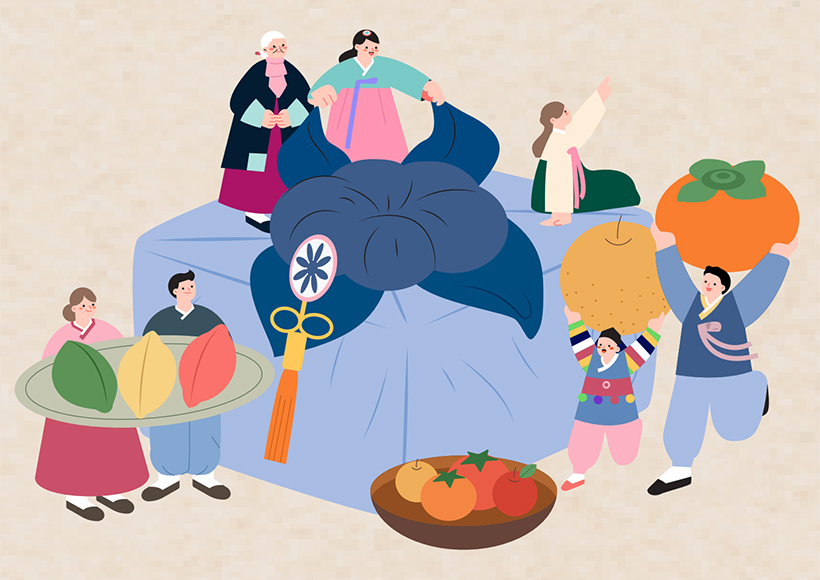 설날 일러스트