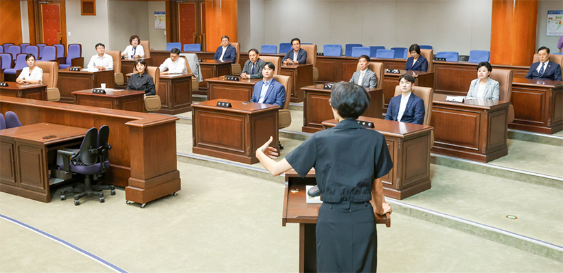 바른 자세 교육