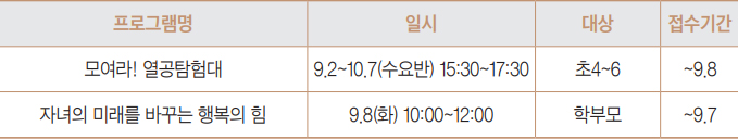 프로그램 안내
