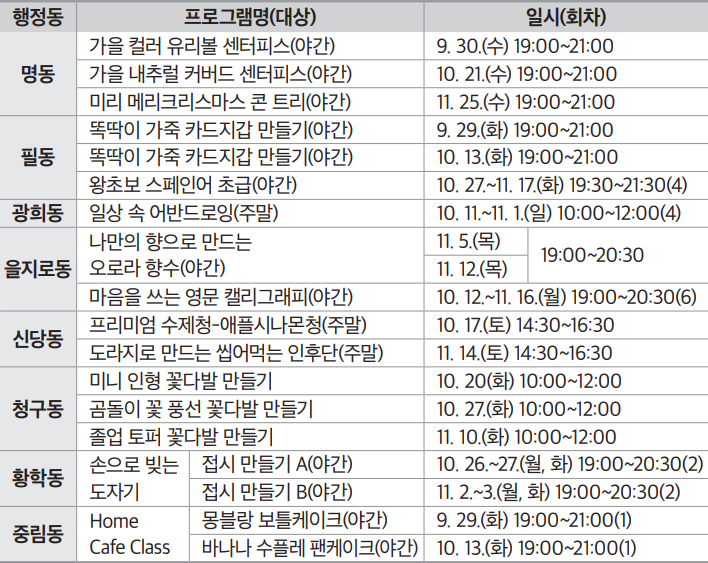 프로그램 안내