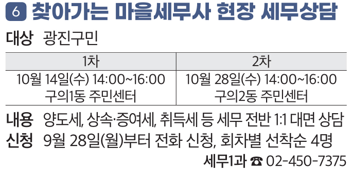 6. 찾아가는 마을세무사 현장 세무상담