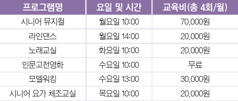 프로그램 안내
